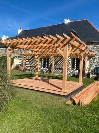 terrasse bois sur mesure La Gacilly-1
